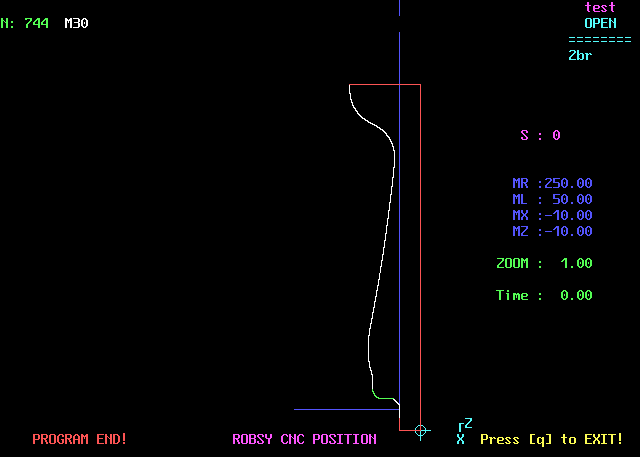 Robsy CNC lathe control program