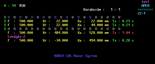 Robsy CNC mover control screenshot