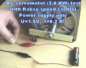 Measuring of the AC servo motor video